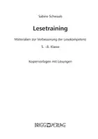 Vorschau - Arbeitsblätter - Lesetraining - Materialien zur Verbesserung der Lesekompetenz / 5.– 8. Klasse - Seite 1