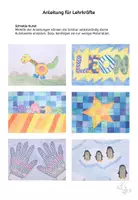 Vorschau - Mal- und Bastelvorlagen - Grundschule, Schnelle Kunst, 6 Anleitungen zum selbstständigen Arbeiten - Seite 1