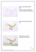 Vorschau - Mal- und Bastelvorlagen - Grundschule, Schnelle Kunst, 6 Anleitungen zum selbstständigen Arbeiten - Seite 3