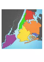 Vorschau - Arbeitsblätter - The Five Boroughs Of New York City - Informationstexte + Social Media Poster + Redemittel - Seite 1