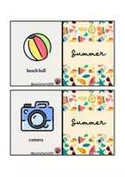 Vista previa - Tarjetas / Manipulativos - Flashcards Summer - página 2