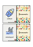 Vista previa - Tarjetas / Manipulativos - Flashcards Summer - página 3
