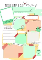 Vorschau - Arbeitsblätter - Lieblingstier-Steckbrief Vorlage (Biologie Sek 1) - Seite 3