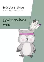 Vorschau - Arbeitsblätter - Test zum Hörverstehen: Geolino Podcast - "Wale" - Deckblatt