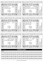 Vorschau - Aufgabenkarten - Was Were Task Cards - Seite 2