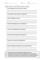 Vorschau - Arbeitsblätter - AB mit Fragen zum Thema "Recklinghausen" + Lösungsblatt - Deckblatt
