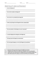 Vorschau - Arbeitsblätter - AB mit Fragen zum Thema "Regenzeit" + Lösungsblatt + Infografik - Deckblatt
