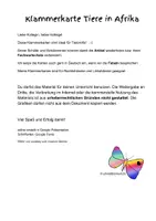 Vorschau - Stationenlernen - Tiere in Afrika - Seite 1