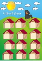 Vorschau - Poster - Geburtstagskalender Hundeklasse #Dackel #Klassentier - Seite 1
