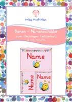 Vorschau - Stationenlernen - Materialpaket Bienenklasse Zeugnis Schilder - Seite 1