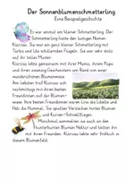 Vorschau - Arbeitsblätter - Schmetterlingsgeschichte schreiben-Klasse 2 bis 4 - Seite 1