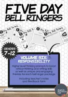 Προεπισκόπηση - Φύλλα εργασίας - Five-Day Bell Ringers Vol. 6: Responsibiity - Εξώφυλλο