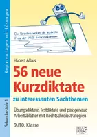 Vorschau - Arbeitsblätter - 56 neue Kurzdiktate 9./10. Klasse - Deckblatt