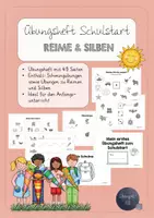 Vorschau - Arbeitsblätter - Übungsheft Anfangsunterricht Silben und Reime (Schulstart) - Deckblatt