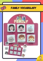 anteprima - Materiale di supporto/inclusione - Family vocabulary activity - Pagina di copertina