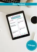 Vorschau - Arbeitsblätter - Elternabend | Eltern-Steckbrief | Steckbrief - Deckblatt
