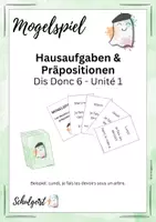 Vorschau - Spiele - Mogelspiel Französisch Dis Donc 6 - Unité 1 - Deckblatt