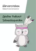 Vorschau - Arbeitsblätter - Test zum Hörverstehen: Geolino Podcast - Schneeleoparden - Deckblatt
