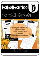 Vorschau - Stundenentwürfe - Mein fabelhaftes Forscherheft - 2fach differenziert #LMPKracher2020 - Deckblatt