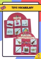 anteprima - Esercizi - Toys and instruments vocabulary activities - Pagina di copertina