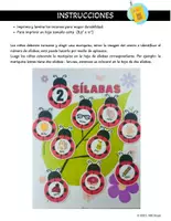 Vista previa - Juegos / Gamificación - Las Sílabas- Conteo de Sílabas - Dividir por Sílabas - página 1