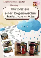 Vorschau - Mal- und Bastelvorlagen - Bastelanleitung Regenmacher - Musikinstrumente basteln - Deckblatt