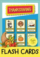 Vista previa - Tarjetas / Manipulativos - Thanksgiving: flash cards // Tarjetas con imágenes (inglés) - Portada