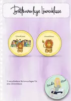 Vorschau - Mal- und Bastelvorlagen - Buttons Löwenklasse - Deckblatt