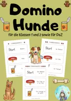 Vorschau - Spiele - Domino Hunde (Klassen 1 und 2 sowie DaZ) - Deckblatt