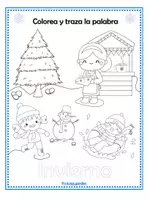 Vista previa - Manualidades / Dibujos para colorear - Pack Invierno: Vacaciones Divertidas - página 2