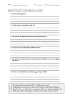 Vorschau - Arbeitsblätter - AB mit Fragen zum Thema "Reiseführer" + Lösungsblatt + Infografik - Deckblatt