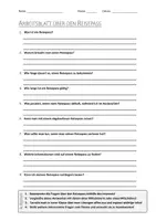 Vorschau - Arbeitsblätter - AB mit Fragen zum Thema "Reisepass" + Lösungsblatt + Mindmap + Infografik - Deckblatt