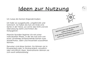 Vorschau - Stationenlernen - Karten Konjugation von Verben auf -ar,-er,-ir - Seite 1