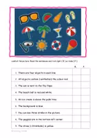 Vorschau - Arbeitsblätter - Picture Reading Comprehension Summer (Englisch) - Seite 3