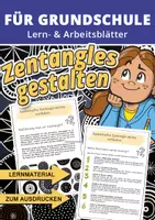 Vorschau - Arbeitsblätter - Zentangle für Kinder – Kreative Entspannung im Schulalltag - Deckblatt