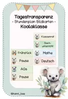 Vorschau - Bildkarten - Materialpaket Koalaklasse Klassenzimmer/Rituale/Schulstart/Einschulung - Seite 1