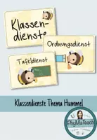 Vorschau - Mal- und Bastelvorlagen - Stundenplan zum Klassentier Hummel - Deckblatt