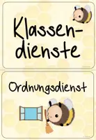 Vorschau - Poster - Klassendienste zum Klassentier Hummel - Seite 1