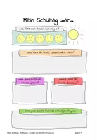 Vorschau - Arbeitsblätter - Mein Schultag: Reflexion - Seite 1