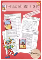 Vorschau - Spiele - Lesespaziergang: Zirkus (Klasse 2/3) - Deckblatt