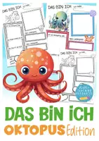 Vorschau - Arbeitsblätter - Das bin ich - sich vorstellen Oktopusklasse Arbeitsblätter Deutsch Grundschule - Deckblatt