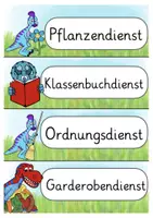 Vorschau - Lehrpläne/Lehrermaterial - Klassendienste Dinoklasse Dinosaurier Classroom management - Seite 3