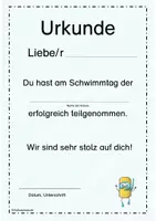 Vorschau - Anderer Materialtyp - Urkunden für den Schwimmunterricht - Seite 2