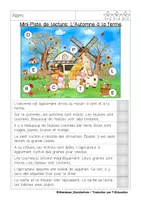 Aperçu - Feuilles d'exercices - Piste de lecture: Automne à la ferme - Page 3