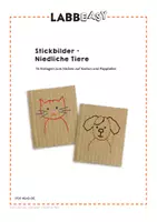 Vorschau - Mal- und Bastelvorlagen - Stickbilder - Niedliche Tiere mit 16 Stickvorlagen - Seite 2