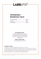 Vorschau - Mal- und Bastelvorlagen - Stickbilder - Niedliche Tiere mit 16 Stickvorlagen - Seite 3