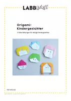 Vorschau - Mal- und Bastelvorlagen - Origami-Kindergesichter - 6 Faltanleitungen - Seite 2