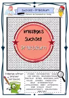 Vorschau - Arbeitsblätter - Suchsel zum Praktikum / Betriebspraktikum (Klasse 8 / 9 / 10) - Deckblatt