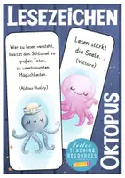Vorschau - Mal- und Bastelvorlagen - Lesezeichen Oktopus / Krake Oktopusklasse Schulanfang / Schulstart - Deckblatt