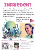 Vorschau - Mal- und Bastelvorlagen - Lesezeichen Oktopus / Krake Oktopusklasse Schulanfang / Schulstart - Seite 2